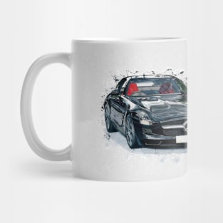 Sports Car Illustration Mug